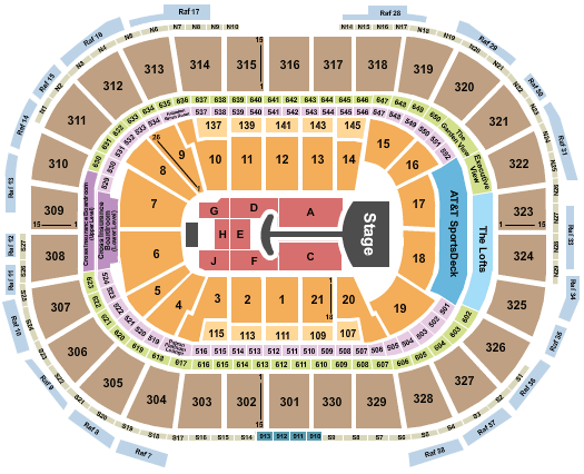 TD Garden Lady Gaga Seating Chart
