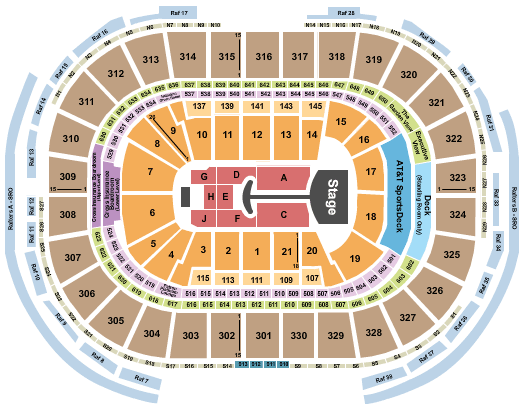 TD Garden Lady Gaga Seating Chart